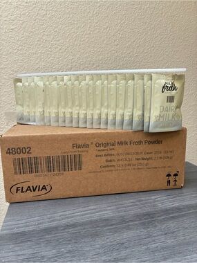 New Original Milk Froth Powder Single-Serve Packets for Flavia Machines 76 Count